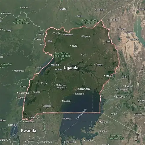 Map of Uganda