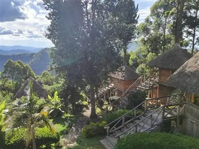 Accommodation at Agandi Eco Lodge in Bwindi National Park in Uganda.