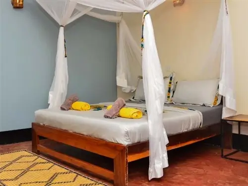 A view of the accommodation of ViaVia in Entebbe, Uganda.