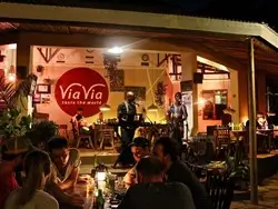 View of the bar Via Via Entebbe.